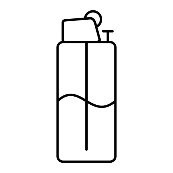 Wasserflaschen Symbol Umriss Illustration Der Gasbehälter Vektor Symbole Für Web — Stockvektor