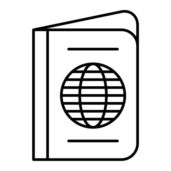 Passport Book Icon Vector Illustration — Stock Vector