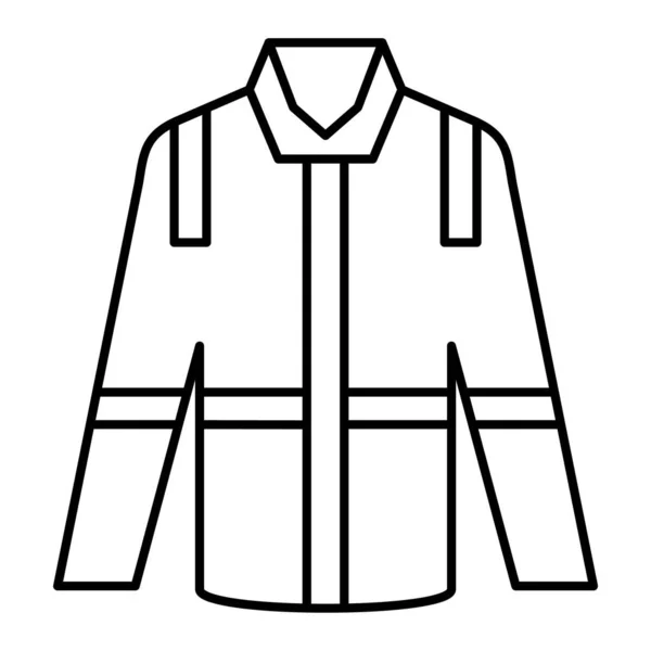 Ceket Ikonu Web Tasarımı Için Kıyafet Vektör Sembolünün Basit Bir — Stok Vektör