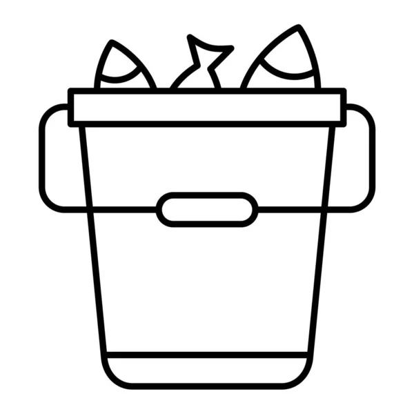 Bucket Web Icon Simple Illustration — Stock Vector