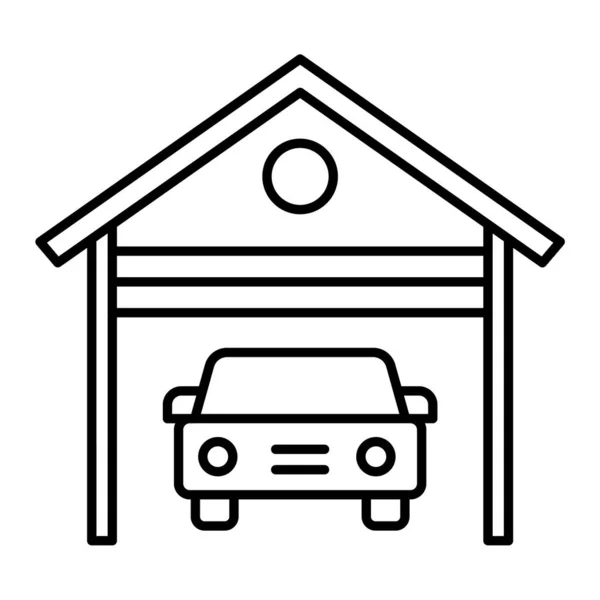 Auto Garage Icona Vettoriale Illustrazione Design — Vettoriale Stock