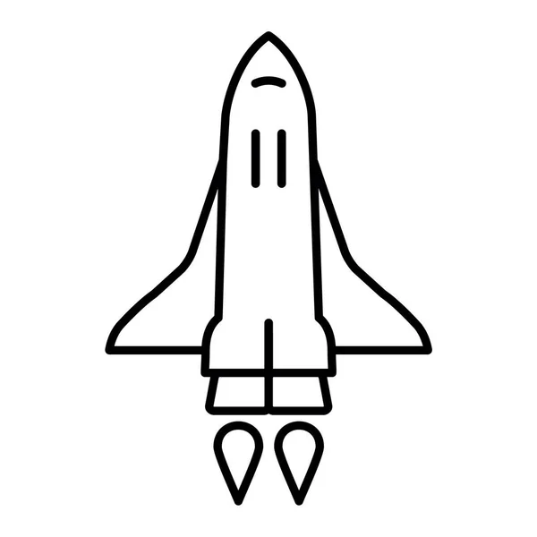 Rocket Launch Simple Design — Stock Vector