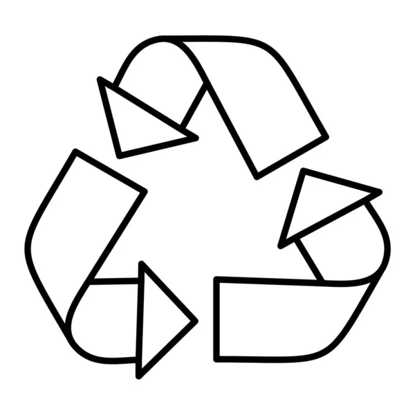 Recycler Icône Symbole Illustration Schématique Des Icônes Vectorielles Recyclage Pour — Image vectorielle