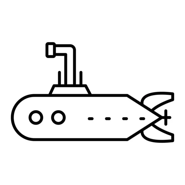 Icône Sous Marin Illustration Contour Des Icônes Vectorielles Navire Pour — Image vectorielle