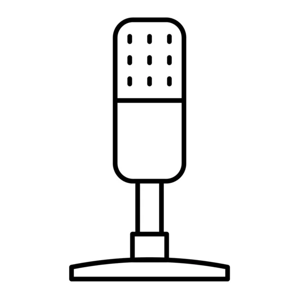 Значок Мікрофона Проста Ілюстрація Мікровекторного Символу Веб Дизайну Ізольовано Білому — стоковий вектор
