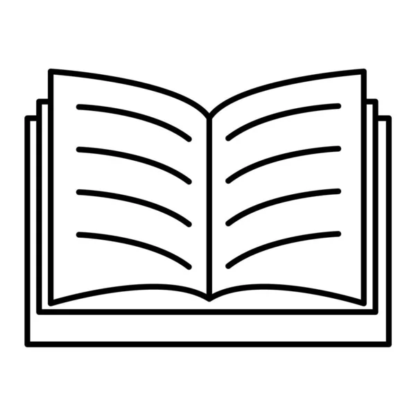 Икона Книги Набросок Иллюстрации Векторных Значков Книг Сети — стоковый вектор