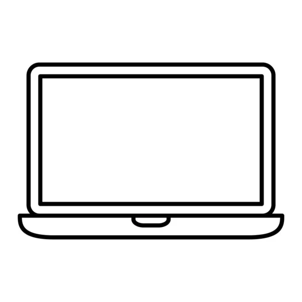Ordinateur Portable Technologie Informatique Icône Vectoriel Illustration Conception Graphique — Image vectorielle
