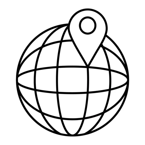 Icono Red Global Ilustración Vectorial — Vector de stock
