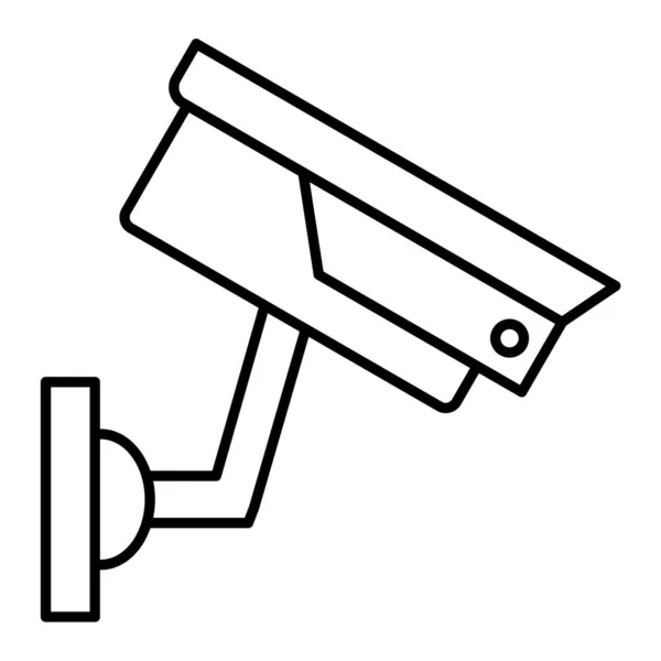 Cctvカメラのアイコン ビデオ監視ベクトル記号と編集可能なストロークの概要 — ストックベクタ