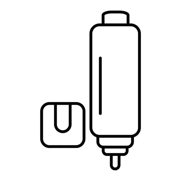 Plug Icon White Background Vector Illustration — Stock Vector