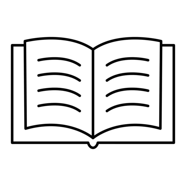 Icono Del Libro Literatura Educación Lectura Conocimiento Tema Diseño Aislado — Vector de stock