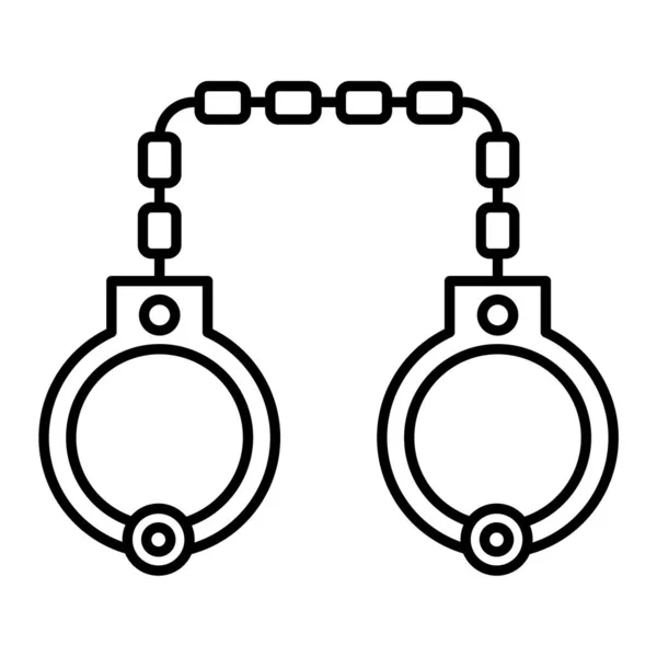 Handcuffs Icon Vector Illustration Graphic Design — Stock Vector