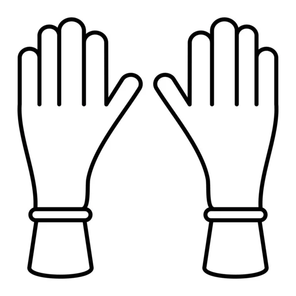 Gloves Icon Outline Illustration Gloves Vector Fill Style — Stock Vector
