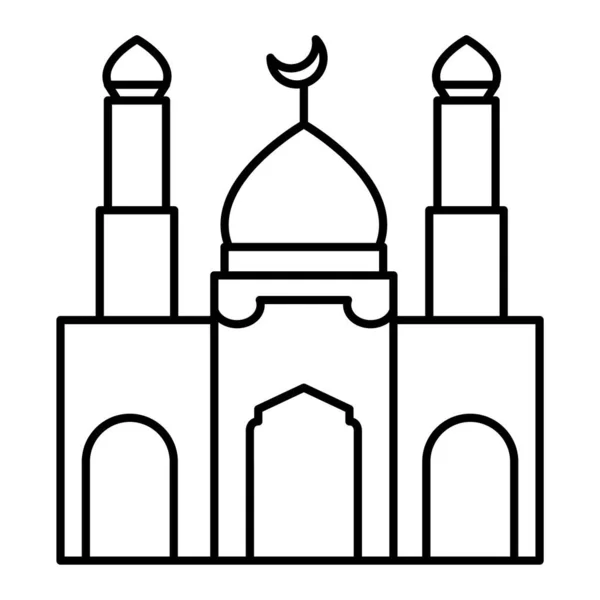 Illustration Vectorielle Icône Mosquée — Image vectorielle