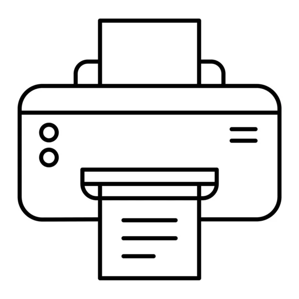Icono Impresora Esquema Ilustración Iconos Vectores Papel Para Web — Archivo Imágenes Vectoriales