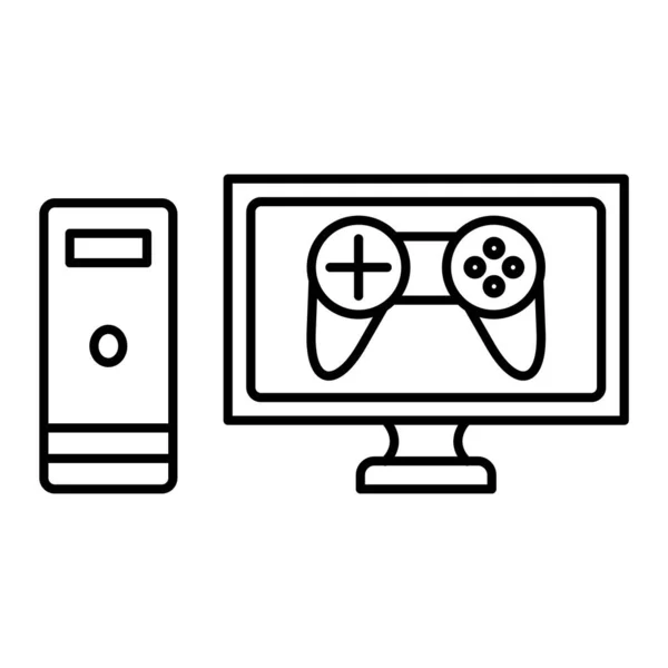 Vídeo Game Console Ícone Vetor Ilustração Design — Vetor de Stock