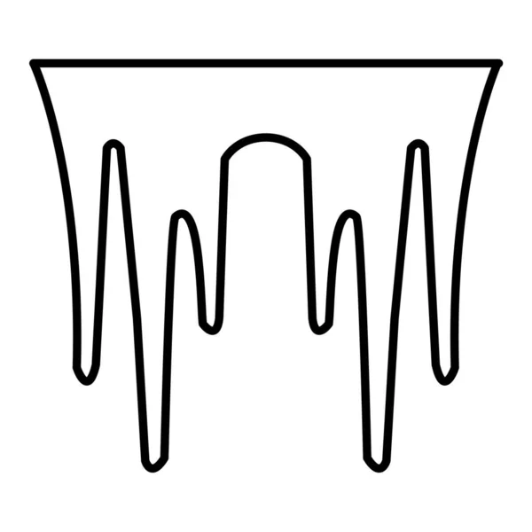 Векторна Ілюстрація Крапель Води Чорно Білої Лінії — стоковий вектор