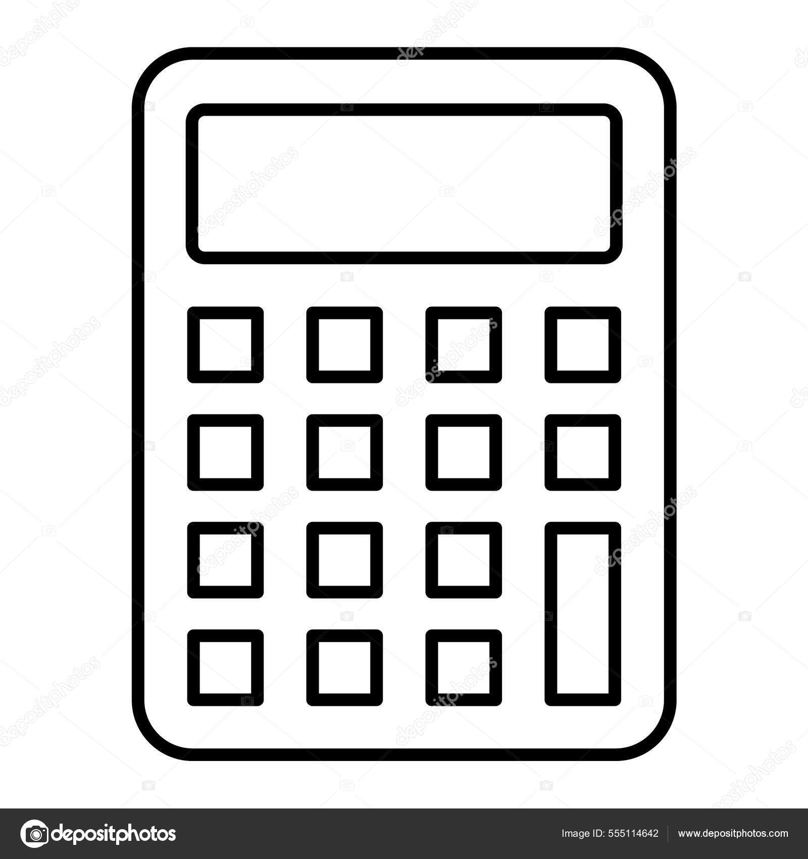 Vettoriale stockIcona Della Calcolatrice Semplice Illustrazione Icone  Vettoriali Bianco Nero Web di ©MuhammadAtiq #555114642, image size:1600x1700