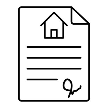 Emlakçı simgesi vektör illüstrasyonu