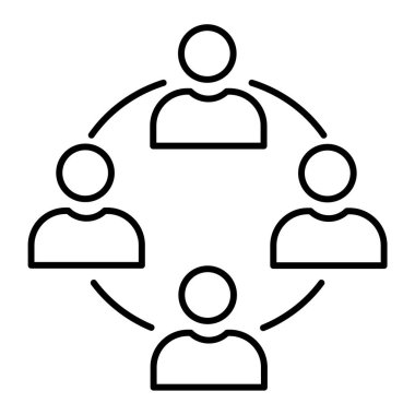 İnsan simgesinin vektör illüstrasyonu