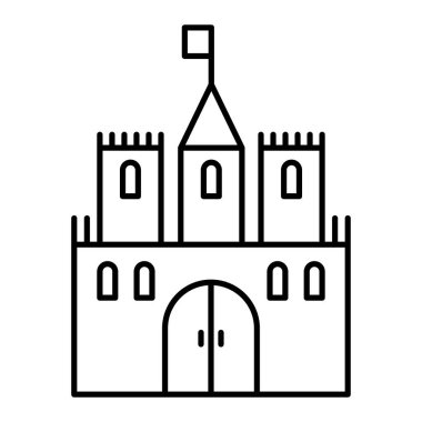 Kale simgesi. Vektör çizim