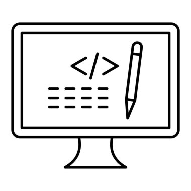 bilgisayar simgesi vektör illüstrasyonu