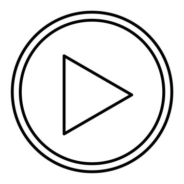 Çal düğmesi simgesi. vektör illüstrasyonu