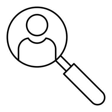 Arama simgesi vektör illüstrasyonu