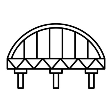 Köprü simgesi vektör illüstrasyonu