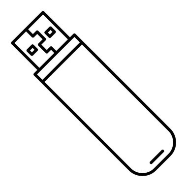 usb flash disk simge vektör illüstrasyon tasarımı