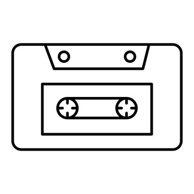 kaset ikonu. vektör illüstrasyonu