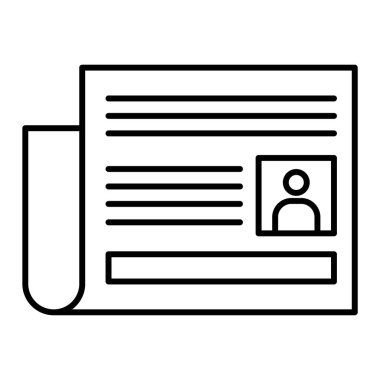 ID kart simgesi vektör illüstrasyonu