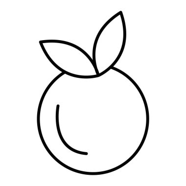 elma ikonu vektör illüstrasyonu
