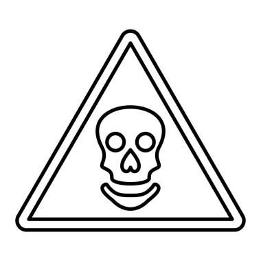 Tehlike işareti simgesi. uyarı sembolü. Tehlike, ihtiyat, koruma, güvenlik, biyolojik tehlike. vektör illüstrasyonu