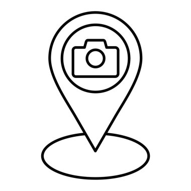 gps navigasyon konumu ikon vektör illüstrasyon tasarımı