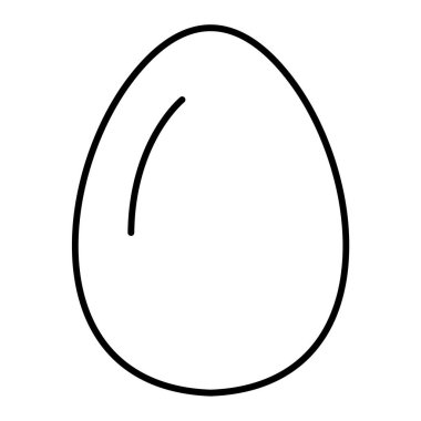 Yumurta. Web simgesi basit illüstrasyon