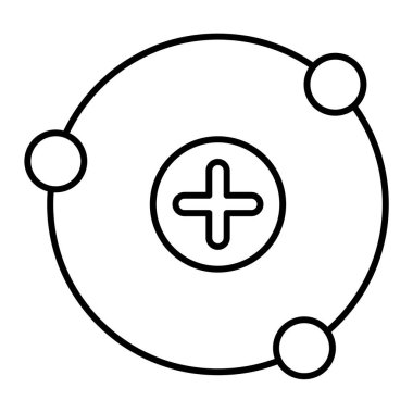 Basit ağ simgesi, vektör illüstrasyonu