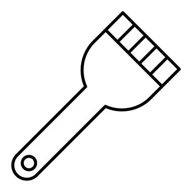 iş yönetimi çizgisi simgesi, ana hatlı vektör illüstrasyonu, doğrusal biçim kavramı