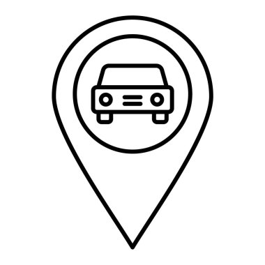 araba simgesi vektör illüstrasyonu