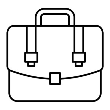 evrak çantası simgesi, vektör illüstrasyonu
