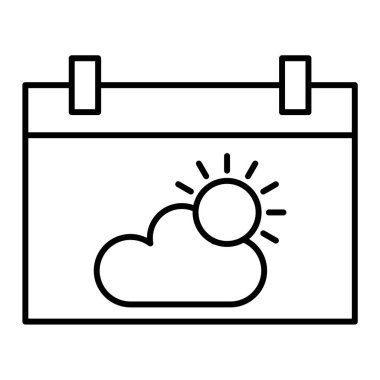 Takvim simgesi vektörü beyaz arkaplanda izole edildi, zaman şeffaf işareti