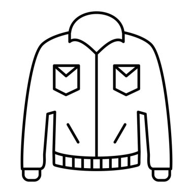 Çizgi ceket ikonu. vektör illüstrasyonu