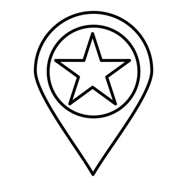 Harita işaretleyici simgesi, vektör illüstrasyonu