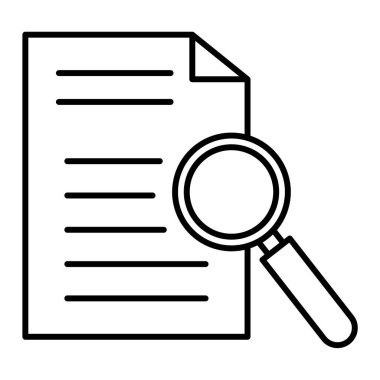 Arama simgesi vektör illüstrasyonu