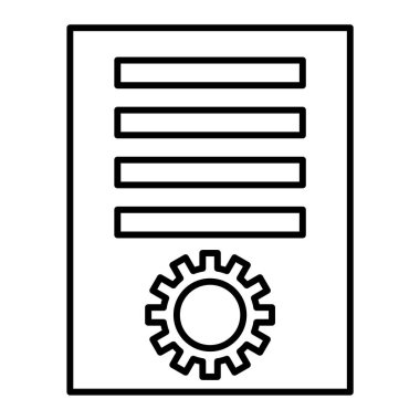 belge simgesi vektör illüstrasyonu