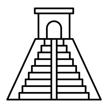 Merdiven ikonu. Beyaz arkaplanda izole edilmiş web tasarımı simgesi