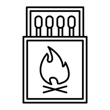 Ateş ikonu. Web için gaz sobası vektör simgelerinin özet çizimi