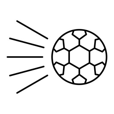 futbol topu ikonu vektör illüstrasyon grafik tasarımı