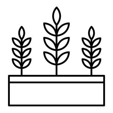 bitki simgesi vektör illüstrasyonu