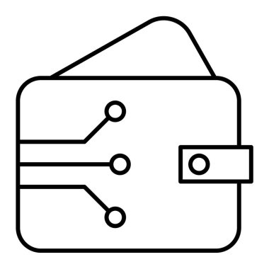 cüzdan ikonu vektör illüstrasyonu